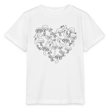 Steinpilze | Pfifferling | Champignons - Stanley/Stella Kinder T-Shirt MINI CREATOR  - Weiß - Vorne - Maike (125cm)