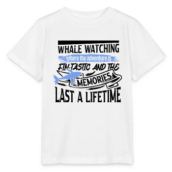 Meeressäuger für Orca-Beobachtung und Buckelwal - Stanley/Stella Kinder T-Shirt MINI CREATOR  - Weiß - Vorne - Maike (125cm)