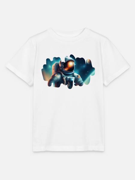 Astronaut im Kosmos - Stanley/Stella Kinder T-Shirt MINI CREATOR  - Weiß