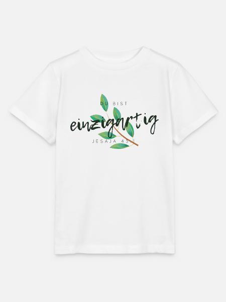 Du bist einzigartig Bibelvers melawerttext Jesaja - Stanley/Stella Kinder T-Shirt MINI CREATOR - Weiß