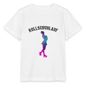 Rollkunstlauf Rollschuhe Pirouette Rollschuhlauf - Stanley/Stella Kinder T-Shirt MINI CREATOR  - Weiß - Vorne - Maike (125cm)