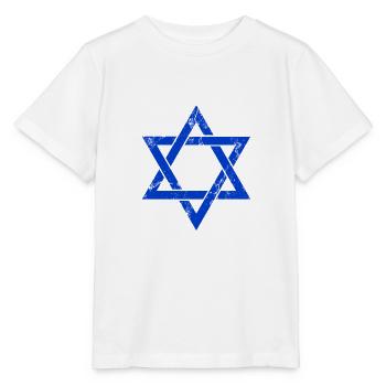 Israel Star of David Flag - Stanley/Stella MINI CREATOR Kids’ T-Shirt - white - Front - Maike (125cm)