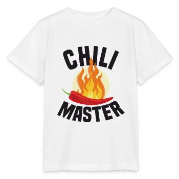 Chili Master Chilli Spicy Food Gift Scoville - T-shirt bio MINI CREATOR Stanley/Stella Enfant - blanc - Devant - Maike (125cm)
