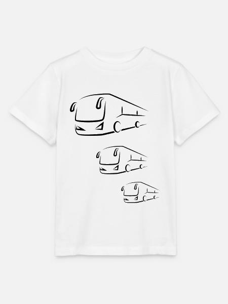Bus Busfahrer Schulbus Autobus - Stanley/Stella Kinder T-Shirt MINI CREATOR  - Weiß