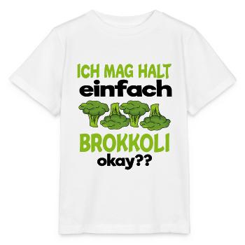 Brokkoli - Stanley/Stella Kinder T-Shirt MINI CREATOR  - Weiß - Vorne - Maike (125cm)