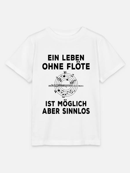Querflöte - Stanley/Stella Kinder T-Shirt MINI CREATOR - Weiß