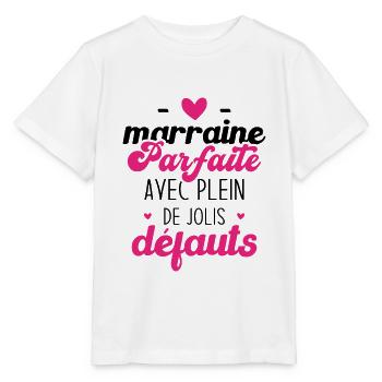 Marraine parfaite avec plein de jolis défauts - T-shirt bio MINI CREATOR Stanley/Stella Enfant - blanc - Devant - Maike (125cm)