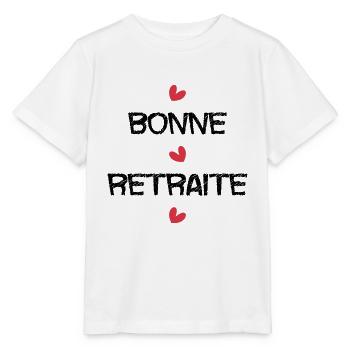 RETRAITE. RETRAITE. RETRAITEE. RETRAITE - T-shirt bio MINI CREATOR Stanley/Stella Enfant - blanc - Devant - Maike (125cm)