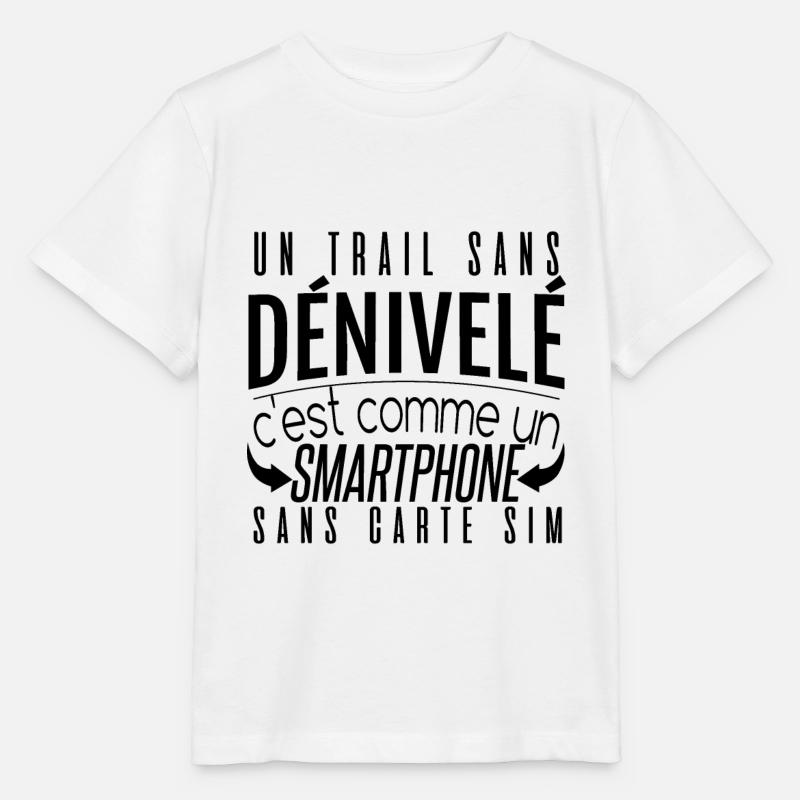 Un trail sans dénivelé - T-shirt bio MINI CREATOR Stanley/Stella Enfant - blanc