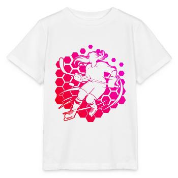 Eishockey spielen Eishockey Spieler Damen - Stanley/Stella Kinder T-Shirt MINI CREATOR  - Weiß - Vorne - Maike (125cm)