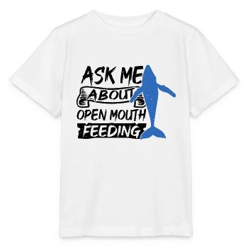 Orca Beobachtung für Buckelwale und Meerwale - Stanley/Stella Kinder T-Shirt MINI CREATOR  - Weiß - Vorne - Maike (125cm)