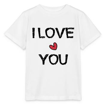 LOVE. SAINT VALENTINE. bachelorette party. I LOVE YOU. I LOVE YOU. - Stanley/Stella MINI CREATOR Kids’ T-Shirt - white - Front - Maike (125cm)