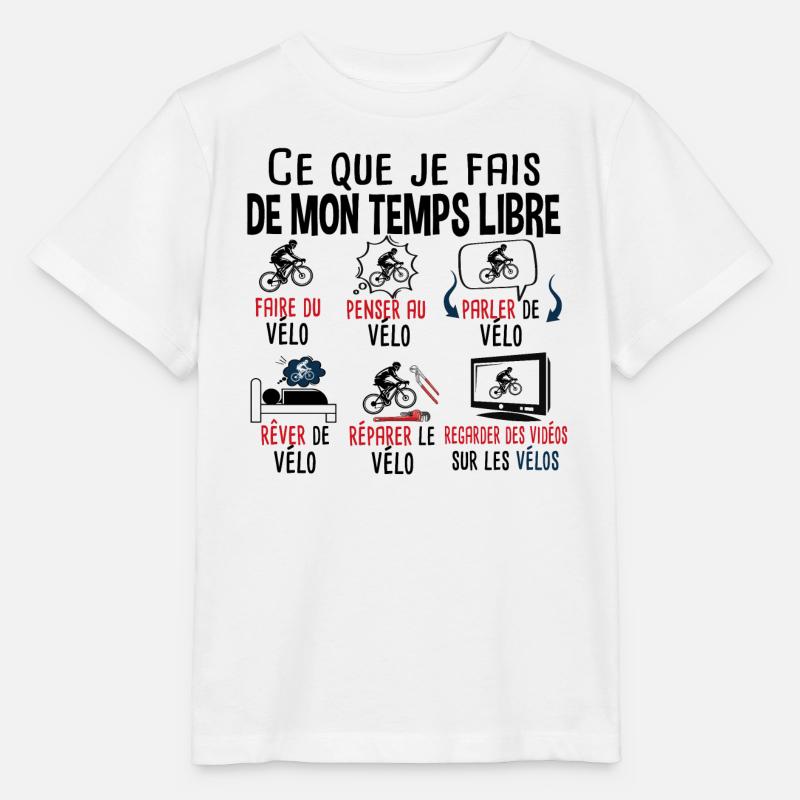 Vélo Vélos Cycliste Cyclisme Cadeau Triathlon BMX - T-shirt bio MINI CREATOR Stanley/Stella Enfant - blanc