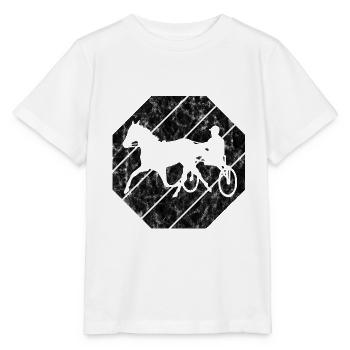 Chevaux de trot Trabrennsport Courses de chevaux - T-shirt bio MINI CREATOR Stanley/Stella Enfant - blanc - Devant - Maike (125cm)