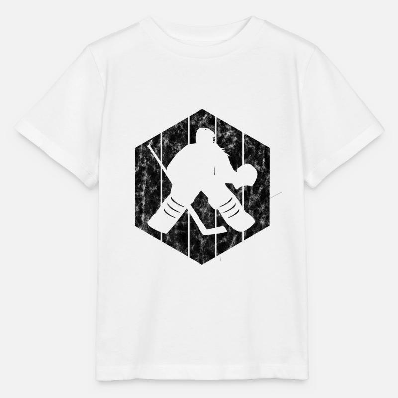 Eishockey im retro oder vintage Style für Kinder - Stanley/Stella Kinder T-Shirt MINI CREATOR  - Weiß