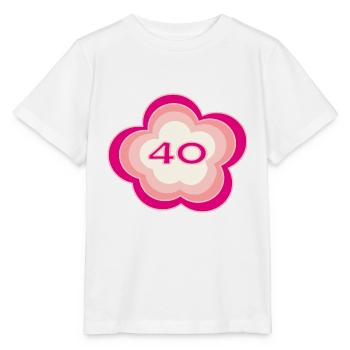 40 JAHRE. 40-JÄHRIGES JUBILÄUM. GEBURTSTAG 40 JAHRE. 40 - Stanley/Stella Kinder T-Shirt MINI CREATOR  - Weiß - Vorne - Maike (125cm)