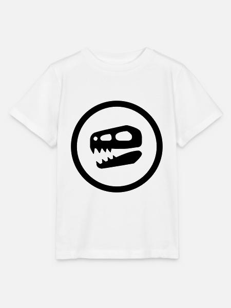 Dinosaurier Schädel Geschenk - Stanley/Stella Kinder T-Shirt MINI CREATOR - Weiß
