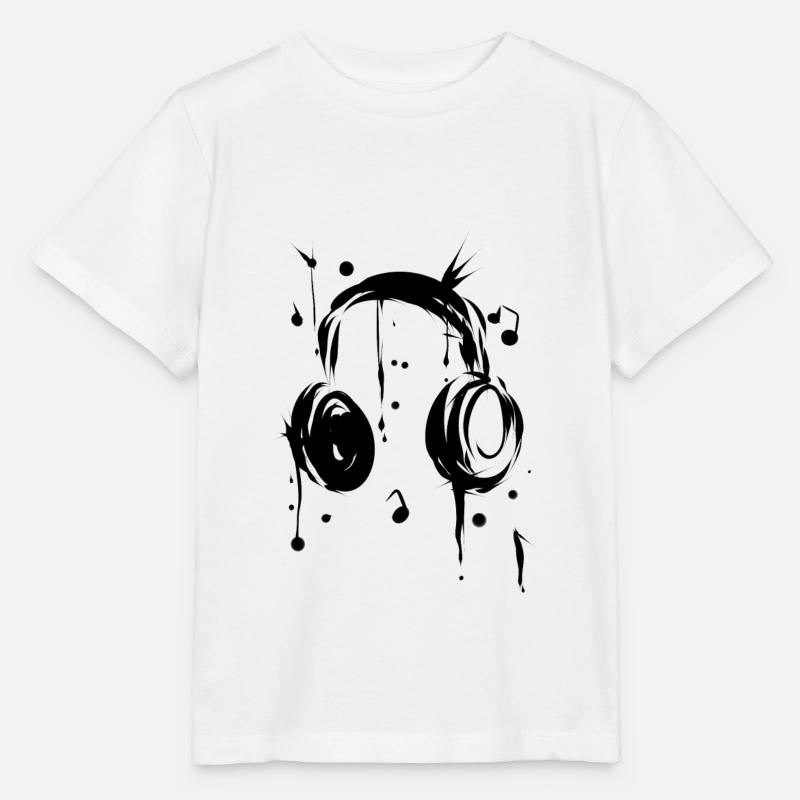 écouteurs - T-shirt bio MINI CREATOR Stanley/Stella Enfant - blanc