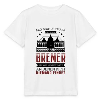 Bremen - Bremer - Stanley/Stella Kinder T-Shirt MINI CREATOR  - Weiß - Vorne - Maike (125cm)