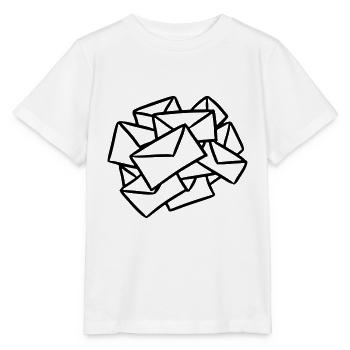 Viele Briefe Brief Post Nachrichten Sendung - Stanley/Stella Kinder T-Shirt MINI CREATOR  - Weiß - Vorne - Maike (125cm)