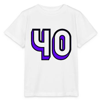 40. 40 JAHRE. 40-jähriges Jubiläum. GEBURTSTAG 40 JAHRE. - Stanley/Stella Kinder T-Shirt MINI CREATOR  - Weiß - Vorne - Maike (125cm)