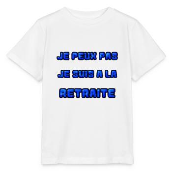 RETRAITE. RETRAITE. RETRAITEE. RETRAITE - T-shirt bio MINI CREATOR Stanley/Stella Enfant - blanc - Devant - Maike (125cm)
