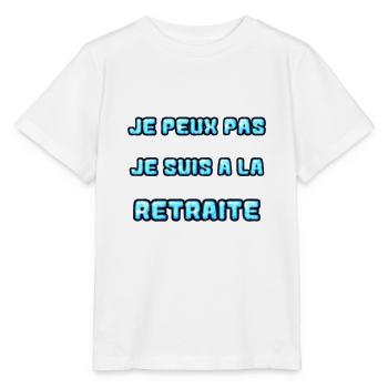 RETRAITE. RETRAITE. RETRAITEE. RETRAITE - T-shirt bio MINI CREATOR Stanley/Stella Enfant - blanc - Devant - Maike (125cm)