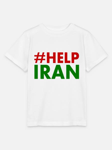 Help iran - Stanley/Stella Kinder T-Shirt MINI CREATOR - Weiß