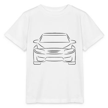 Ich liebe schöne Autos - Stanley/Stella Kinder T-Shirt MINI CREATOR  - Weiß - Vorne - Maike (125cm)