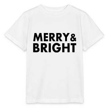 Merry and bright - Stanley/Stella Kinder T-Shirt MINI CREATOR  - Weiß - Vorne - Maike (125cm)