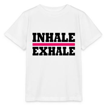 Inhale exhale - Stanley/Stella MINI CREATOR Kids’ T-Shirt - white - Front - Maike (125cm)
