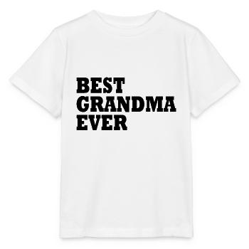 Best grandma ever - Stanley/Stella Kinder T-Shirt MINI CREATOR  - Weiß - Vorne - Maike (125cm)