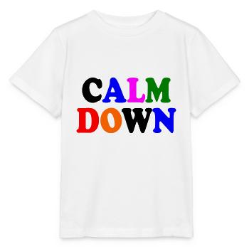 Calm down - Stanley/Stella Kinder T-Shirt MINI CREATOR  - Weiß - Vorne - Maike (125cm)