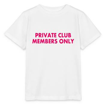private club members only - Stanley/Stella Kinder T-Shirt MINI CREATOR  - Weiß - Vorne - Maike (125cm)