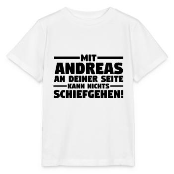 Vorname Andreas - Stanley/Stella Kinder T-Shirt MINI CREATOR  - Weiß - Vorne - Maike (125cm)