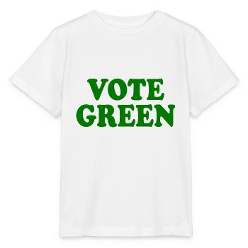 Vote green - Stanley/Stella Kinder T-Shirt MINI CREATOR  - Weiß - Vorne - Maike (125cm)