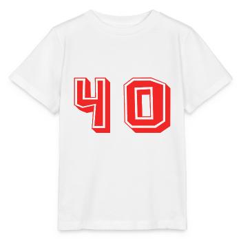 40. 40 YEARS. 40th ANNIVERSARY. 40TH ANNIVERSARY. - Stanley/Stella MINI CREATOR Kids’ T-Shirt - white - Front - Maike (125cm)
