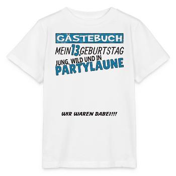 13. Geburtstag Mädchen & Junge Gästebuch - Stanley/Stella Kinder T-Shirt MINI CREATOR  - Weiß - Vorne - Maike (125cm)