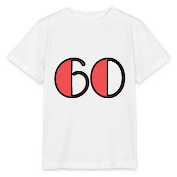60. 60 YEARS. 60th ANNIVERSARY. 60 YEARS ANNIVERSARY - Stanley/Stella MINI CREATOR Kids’ T-Shirt - white - Front - Maike (125cm)