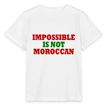 impossible is not moroccan - Marokko - Stanley/Stella Kinder T-Shirt MINI CREATOR  - Weiß - Vorne - Maike (125cm)