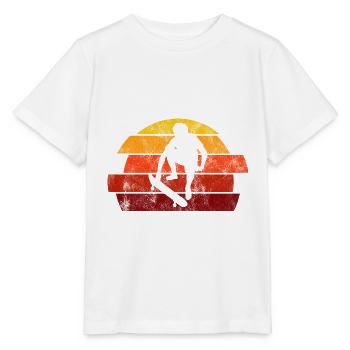 Skateboarder Skateboard Skater Skate Skateing - Stanley/Stella MINI CREATOR Kids’ T-Shirt - white - Front - Maike (125cm)
