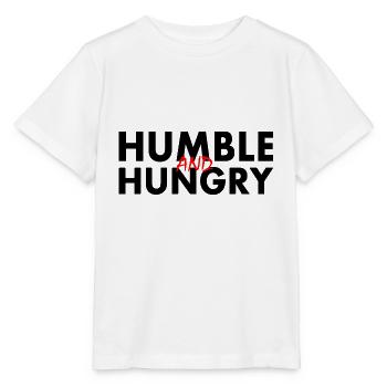 Humble and hungry - Stanley/Stella MINI CREATOR Kids’ T-Shirt - white - Front - Maike (125cm)
