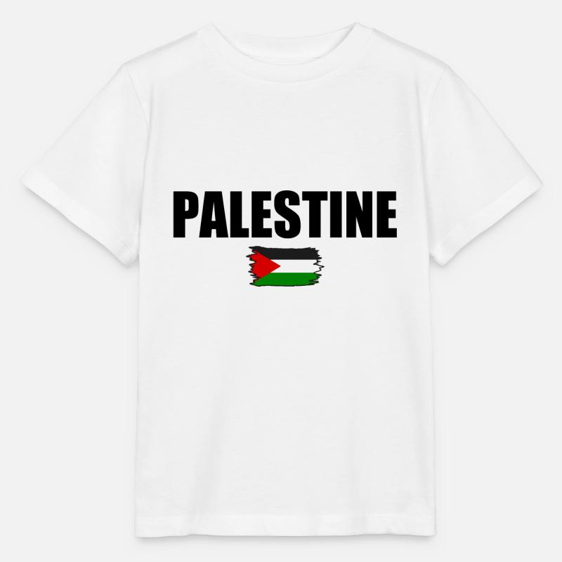 Palestine Palestine - T-shirt bio MINI CREATOR Stanley/Stella Enfant - blanc
