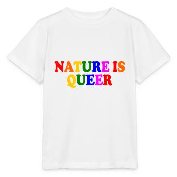Nature is queer - T-shirt bio MINI CREATOR Stanley/Stella Enfant - blanc - Devant - Maike (125cm)