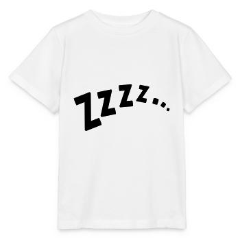 ZZZZ ... / dormir / dormir / dormir / ronfler - T-shirt bio MINI CREATOR Stanley/Stella Enfant - blanc - Devant - Maike (125cm)