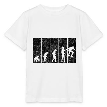 Skateboarder Skateboard Skater Skate Evolution - T-shirt bio MINI CREATOR Stanley/Stella Enfant - blanc - Devant - Maike (125cm)