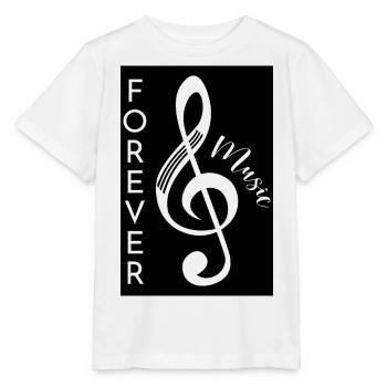 Forever Musik-Poster - Stanley/Stella Kinder T-Shirt MINI CREATOR  - Weiß - Vorne - Maike (125cm)