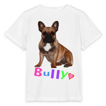 French Bulldog - Stanley/Stella MINI CREATOR Kids’ T-Shirt - white - Front - Maike (125cm)