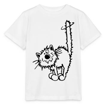 Drôle Chat - T-shirt bio MINI CREATOR Stanley/Stella Enfant - blanc - Devant - Maike (125cm)