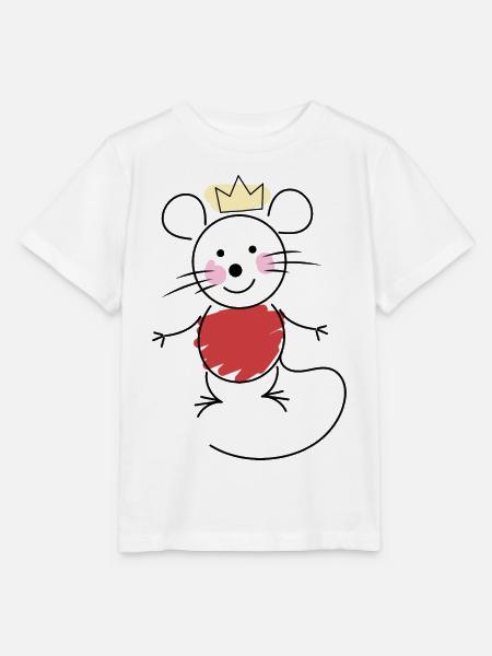 Maus - Stanley/Stella Kinder T-Shirt MINI CREATOR  - Weiß